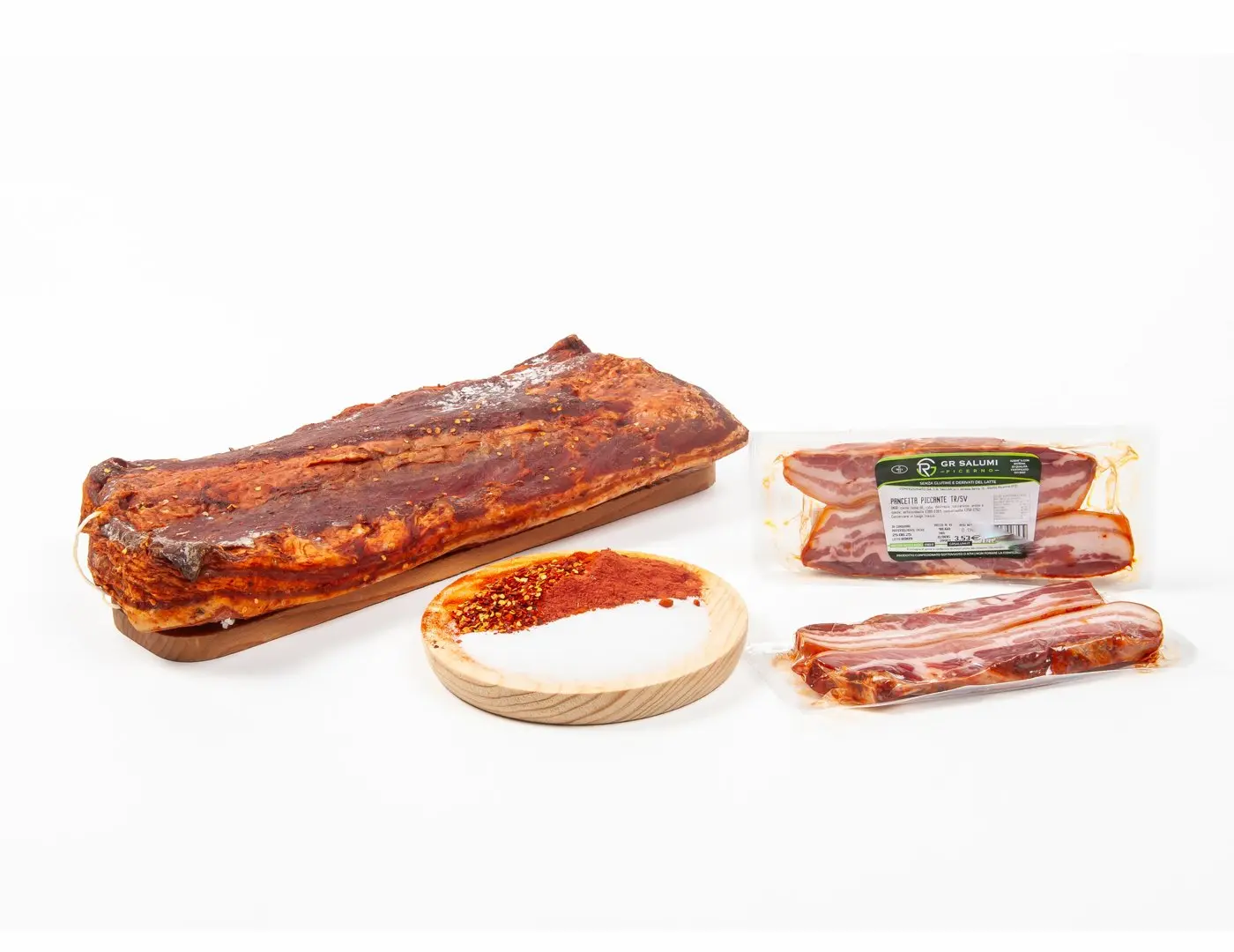 Pancetta tesa piccante tranci s.v.